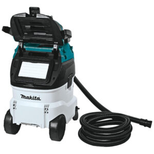 Aspirador e Extrator de Pó Profissional de 41,69L com Filtro HEPA para Molhado e Seco, 110V, Makita VC4210L, Azul