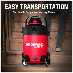 Aspirador de Pó Profissional 52 Litros com Acessórios, 110V, Shop Vac 5973136, Vermelho