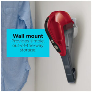 Aspirador de Pó, 400 ml, 1200 W, 110 V, vermelho, BLACKDECKER HLVA320J26, Vermelho