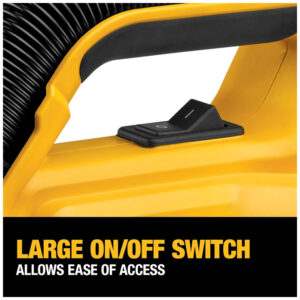 Aspirador de Pó sem Fio 14L Portátil para Úmido e Seco, 20V, DEWALT DCV517B, Amarelo