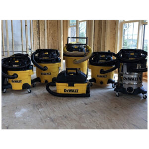 Aspirador de Pó Seco e Úmido 45L, 5CV de Potência com Extensores, 110v, DEWALT DXV12P, Preto