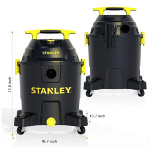 Aspirador de Pó Seco e Úmido 37L, 6CV de potência com Extensores, 110v, STANLEY SL18701P 10A, Preto