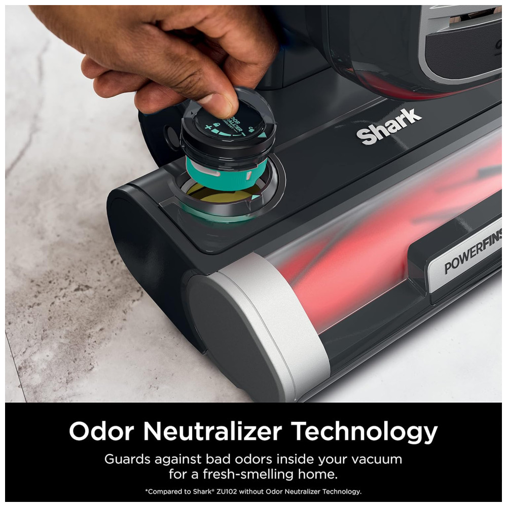 Aspirador de Pó com Fio e Tecnologia para Limpeza de Pelos de Animais e Neutralização de Odores, 110V, Shark ZU102, Preto