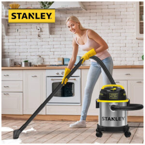 Aspirador de Pó Seco e Úmido 11L, 4CV de Potência com Extensores, 110v, STANLEY SL18136, Cinza