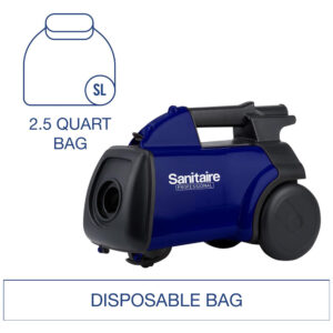 Aspirador de Pó Profissional Leve e Compacto 110V 800W Sanitaire SL3681A, Azul
