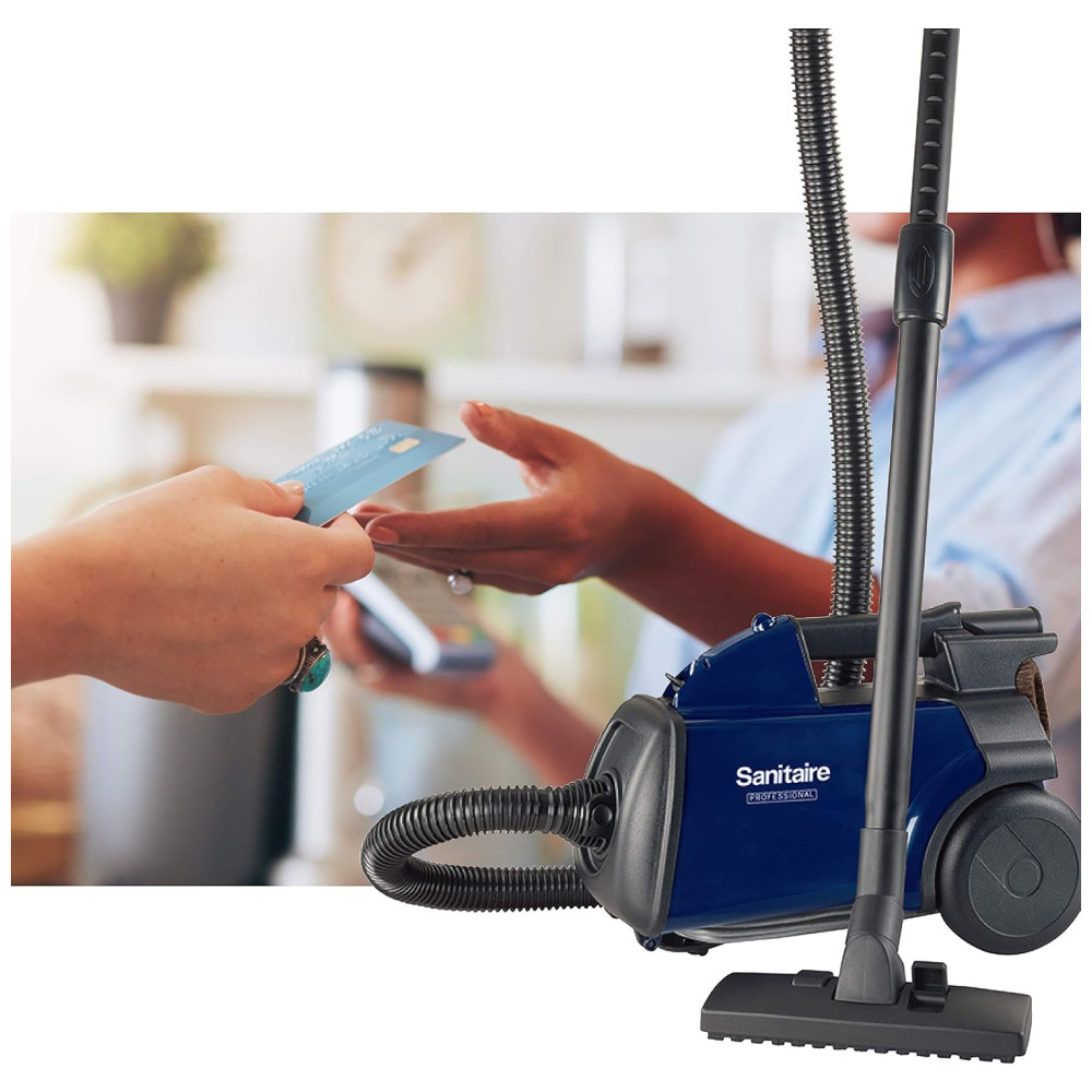 Aspirador de Pó Profissional Leve e Compacto 110V 800W Sanitaire SL3681A, Azul