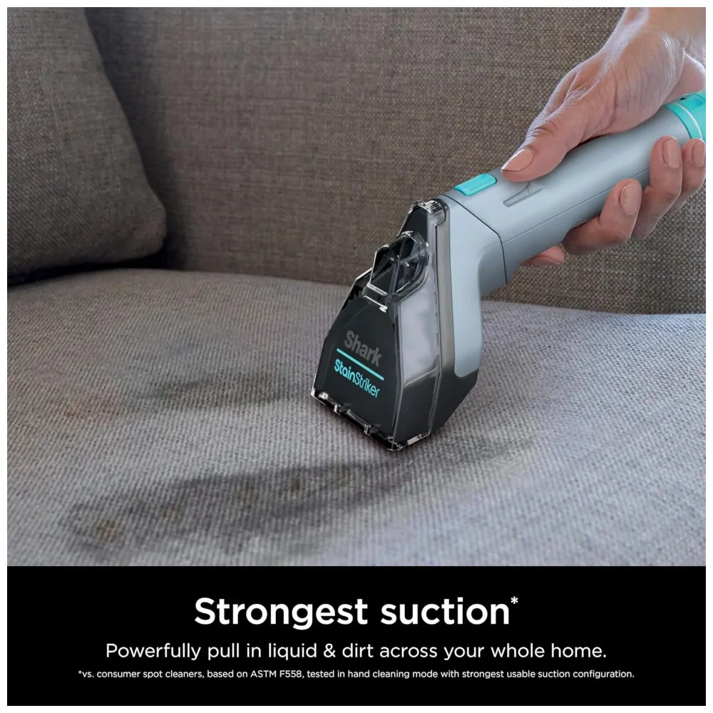 Extratora e Higiniezadora de Carpetes e Estofados com Acessórios Bônus e Soluções de Limpeza, Shark PX202BRN StainStriker, Azul