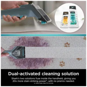 Extratora e Higiniezadora de Carpetes e Estofados com Acessórios Bônus e Soluções de Limpeza, Shark PX202BRN StainStriker, Azul