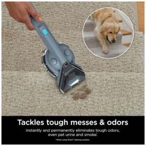 Extratora e Higiniezadora de Carpetes e Estofados com Acessórios Bônus e Soluções de Limpeza, Shark PX202BRN StainStriker, Azul