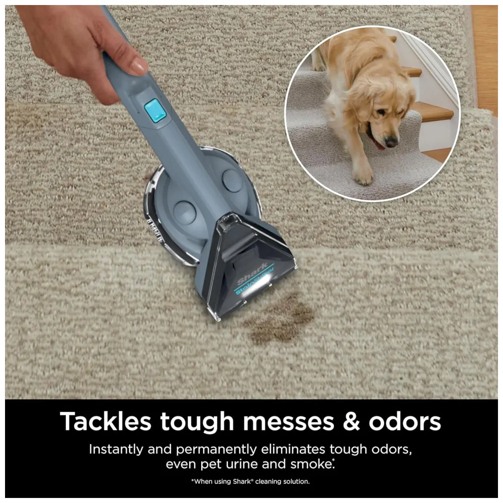 Extratora e Higiniezadora de Carpetes e Estofados com Acessórios Bônus e Soluções de Limpeza, Shark PX202BRN StainStriker, Azul