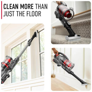 Aspirador de Pó Sem Fio Recarregável, Potente para Várias Superfícies, 110V, Hoover BH53605V, Cinza