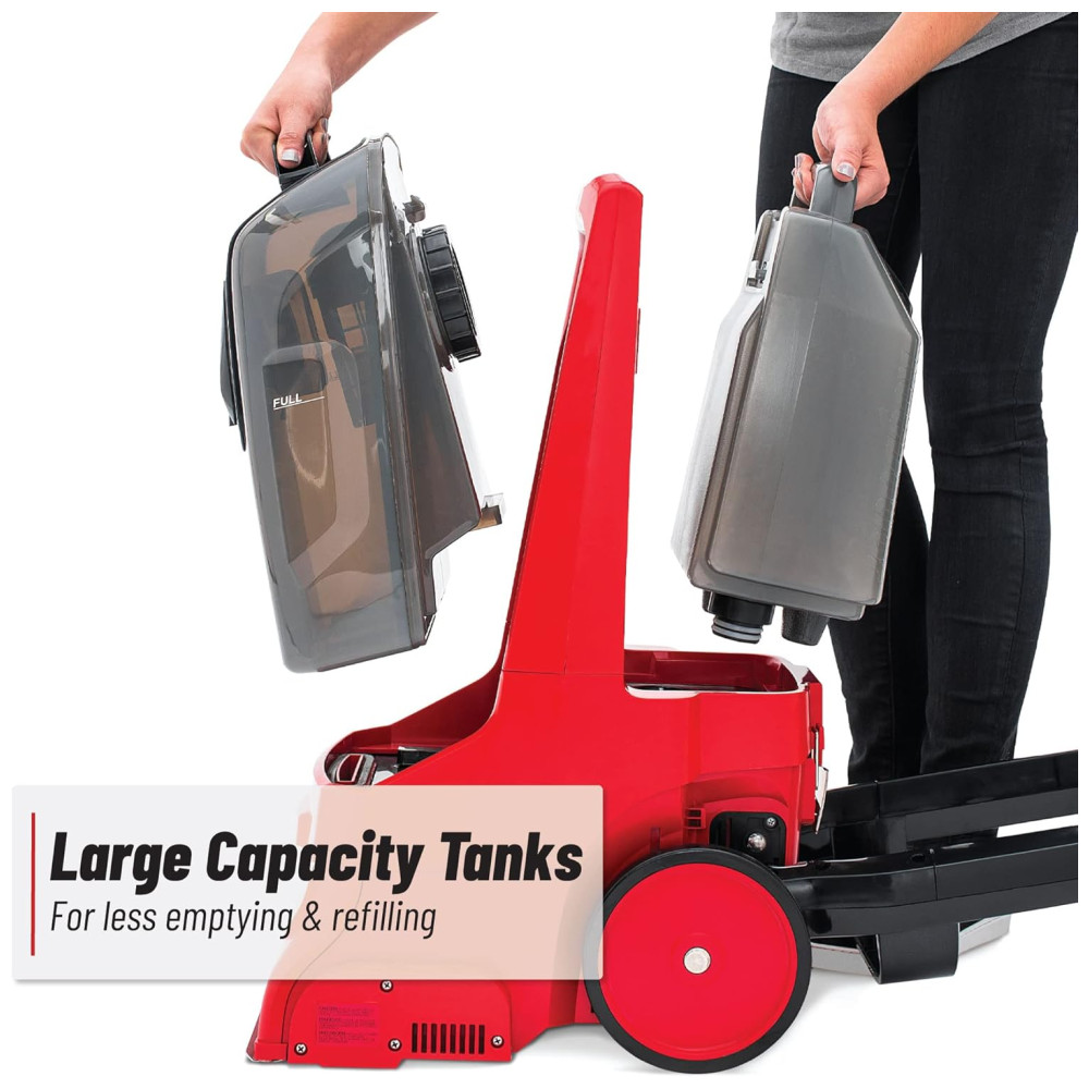ectqh44hcsjb0b_6 jpg - Extratora e Higienizadora Profissional de Carpetes e Estofados, Grande Capacidade com Solução de Limpeza, 110V Rug Doctor, Vermelha