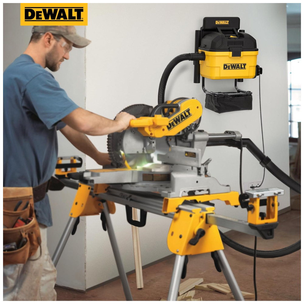 Aspirador de Pó Úmido e Seco, 22 Litros, 5 Cavalos de Potência, DEWALT DXV06G, Amarelo