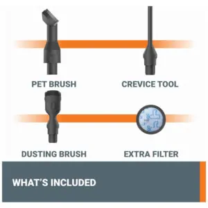 Aspirador de pó Sem Fio com Bateria Recarregável 20V de Alta Sucção de 25Kpa para Limpeza Eficiente de Pelos de Animais, 110V WORX, Cinza