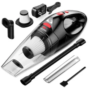 ectqhzx58h5c0b_0 jpg - Aspirador de Pó Portátil sem Fio Recarregável para Carro e Móveis, 12V 120W, MELOHO, Preto e Vermelho