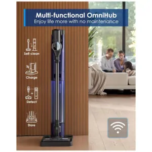 Aspirador de Pó sem Fio Pure ONE Station FurFree com Base Automática de 3L e Tecnologia Inteligente, 110V, Tineco, Azul.