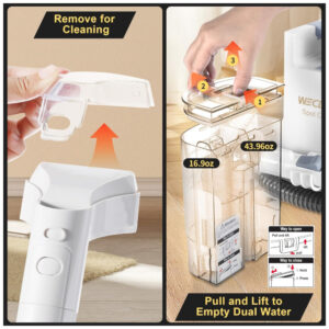 Limpador de Carpete Multifuncional 1L, 110V, WECLEAN C1, Branco
