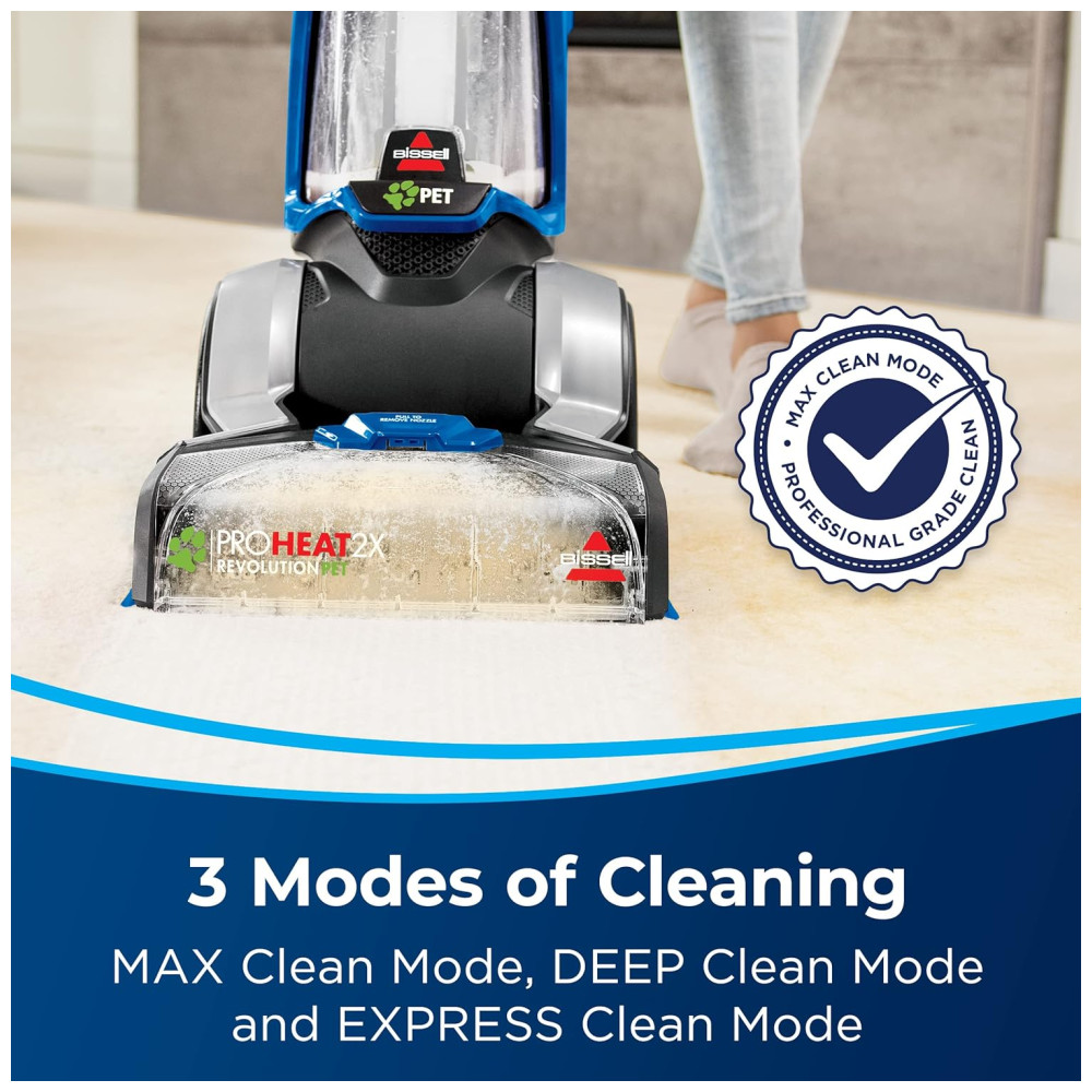 Extratora e Higienizadora de Carpetes e Estofados, Elimina Manchas e Odores, 110V, BISSELL ProHeat 2X, Azul