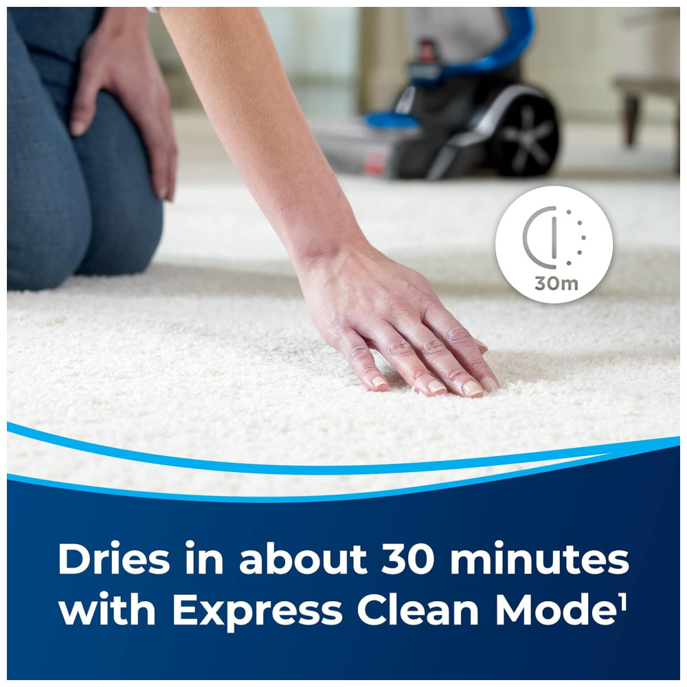 Extratora e Higienizadora de Carpetes e Estofados, Elimina Manchas e Odores, 110V, BISSELL ProHeat 2X, Azul