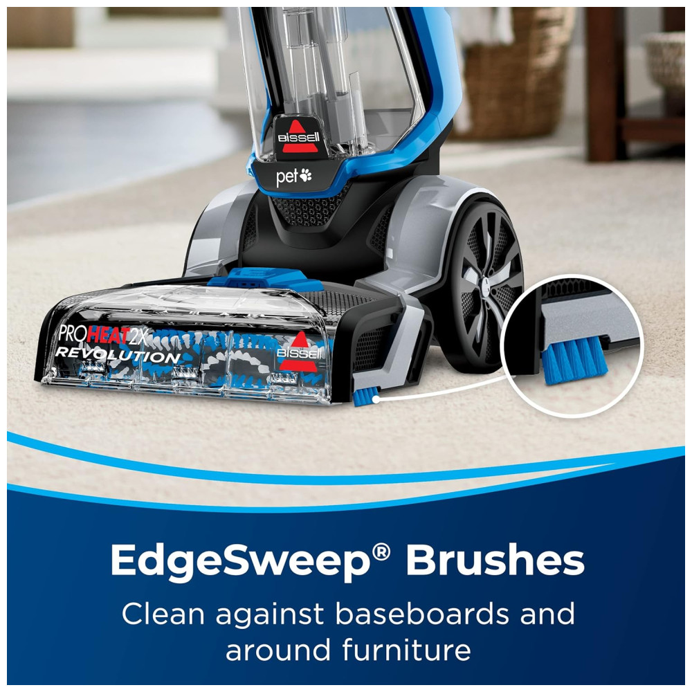 Extratora e Higienizadora de Carpetes e Estofados, Elimina Manchas e Odores, 110V, BISSELL ProHeat 2X, Azul