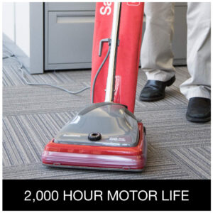 ectqm3gdc3100b_1 jpg - Aspirador de Pó Profissional com Fio, 110V, Sanitaire SC684F, Cinza e Vermelho