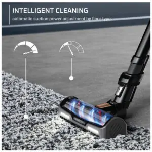 ectqm8w11vmc0b_5 jpg - Aspirador de Pó sem Fio com Recipiente de Poeira e Tecnologia Fle e Detecção Automática de Piso, 110V, Rowenta X Force, Preto