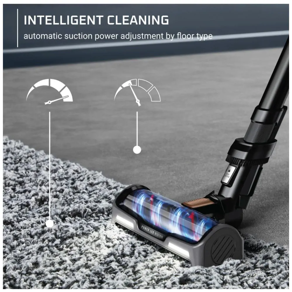 ectqm8w11vmc0b_5 jpg - Aspirador de Pó sem Fio com Recipiente de Poeira e Tecnologia Fle e Detecção Automática de Piso, 110V, Rowenta X Force, Preto