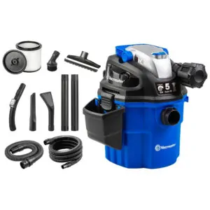 Aspirador de Pó Seco e Úmido 18L com Extensores, 110v, VACMASTER VWM510, Azul