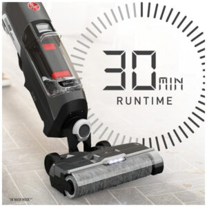 Aspirador de Pó sem Fio para Pisos Duros com Sistema de Autolimpeza e Limpeza de Bordas, 110V, Hoover BH55400V, Prata