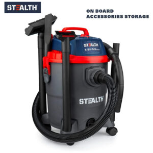 Aspirador de Pó Seco e Úmido 3 em 1 18L, 5.5 Pico HP com Extensores, 110v, STEALTH ECV05P2, Cinza