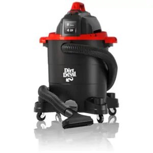 Aspirador de Pó com Fio, Úmido e Seco, Capacidade de 30,32 L, Porta de Drenagem Embutida, 110V, Dirt Devil SD68000, Preto