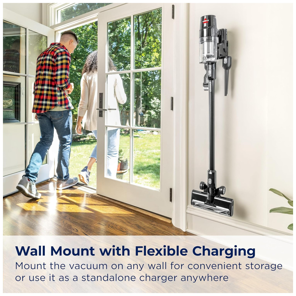 Aspirador de Pó sem Fio com Bateria Removível até 35 Min de Uso e Rolo de Escova sem Emaranhamento, 110V 200W, BISSELL CleanView XR, Preto