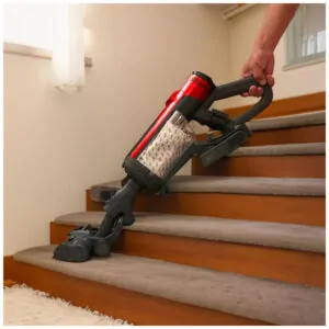 Aspirador de Pó sem Fio com Design Ergonômico e Leve, 1 Hora de Autonomia, 110V, NaceCare, Vermelho
