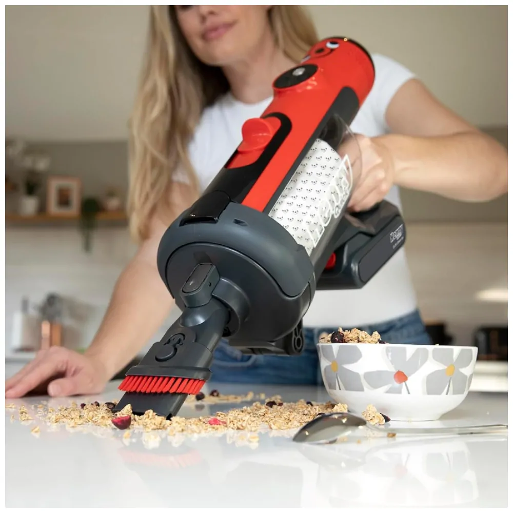 Aspirador de Pó sem Fio com Design Ergonômico e Leve, 1 Hora de Autonomia, 110V, NaceCare, Vermelho
