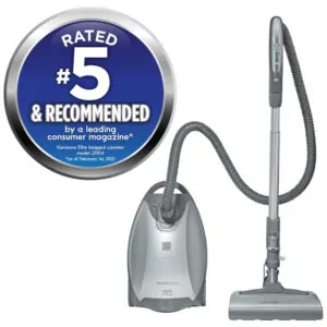 Aspirador de Pó com Filtro HEPA e Capo Retrátil com 4 Acessórios de Limpeza, 110V Kenmore Elite 21814, Prata