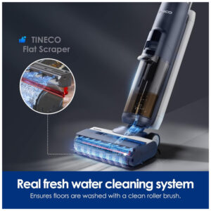 Aspirador de Pó Multifuncional sem Fio com Painel LED, 110V, Tineco Floor ONE S5, Azul Escuro