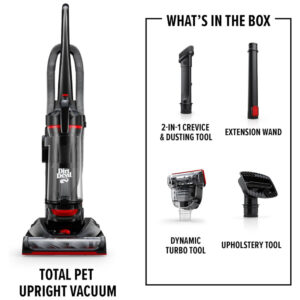 Aspirador de Pó com Fio Ideal para Tutores de Animais de Estimação, 110V 100W Dirt Devil UD76400V, Preto