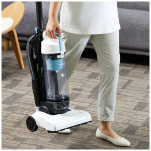Aspirador de Pó Leve e Vertical para Carpetes e Pisos Duros, 110V, AMZ , Branco