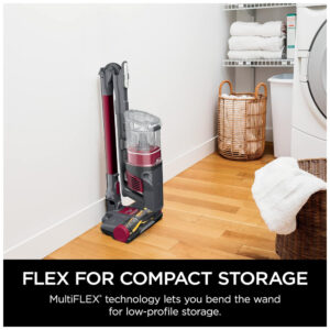 Aspirador de Pó Flexível Sem Fio Recarregável Capacidade 400 ml, SHARK IZ163H, Rosa escuro
