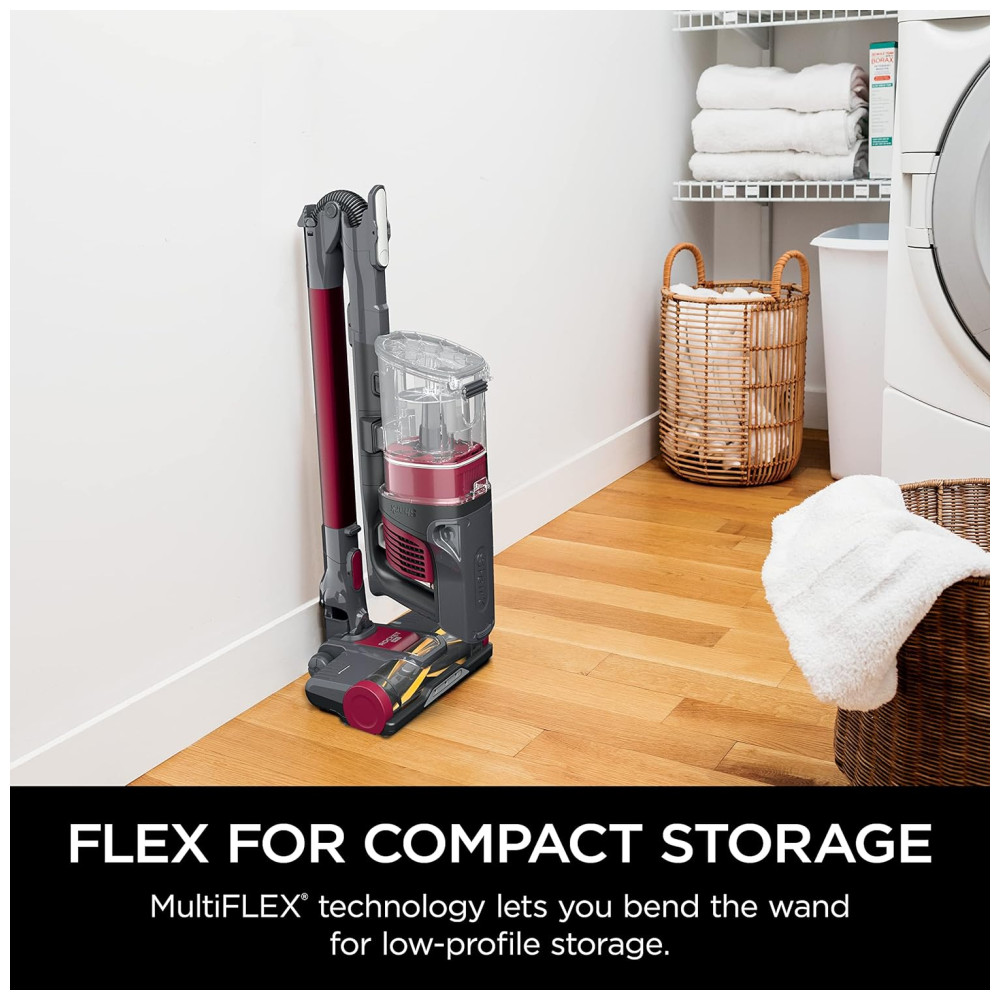 Aspirador de Pó Flexível Sem Fio Recarregável Capacidade 400 ml, SHARK IZ163H, Rosa escuro