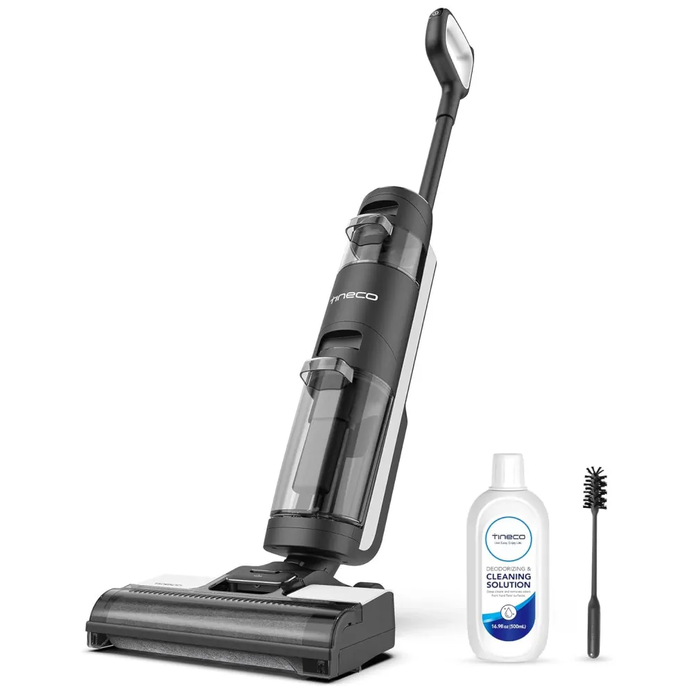 Aspirador de Pó Multifuncional sem Fio com Sistema de Controle Inteligente, 110V, Tineco Floor ONE S3, Cinza