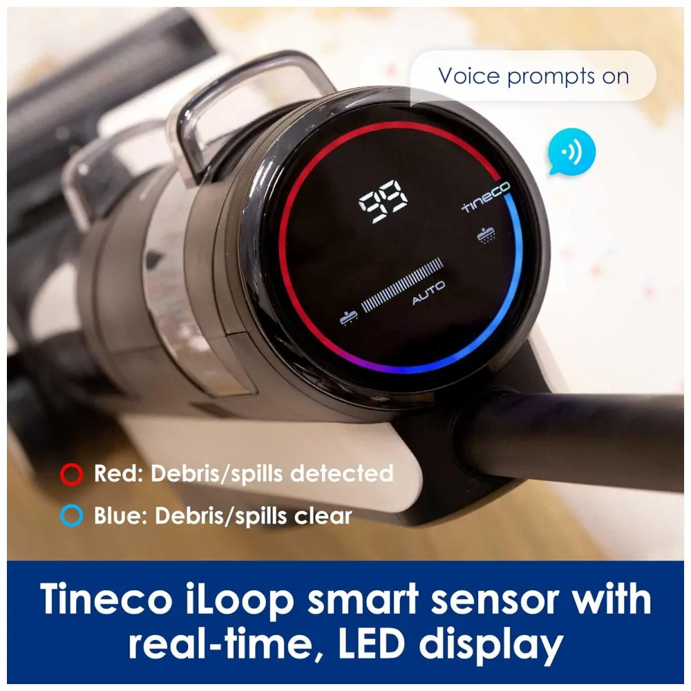 Aspirador de Pó Multifuncional sem Fio com Sistema de Controle Inteligente, 110V, Tineco Floor ONE S3, Cinza