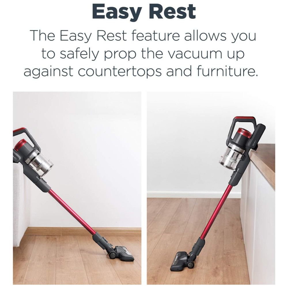 Aspirador de Pó Portátil LED Multifuncional com Luz LED, EUREKA NEC186, Vermelho