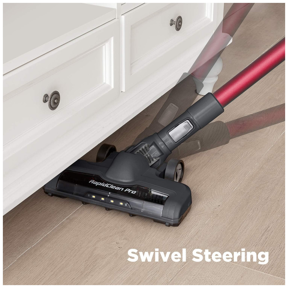 Aspirador de Pó Portátil LED Multifuncional com Luz LED, EUREKA NEC186, Vermelho