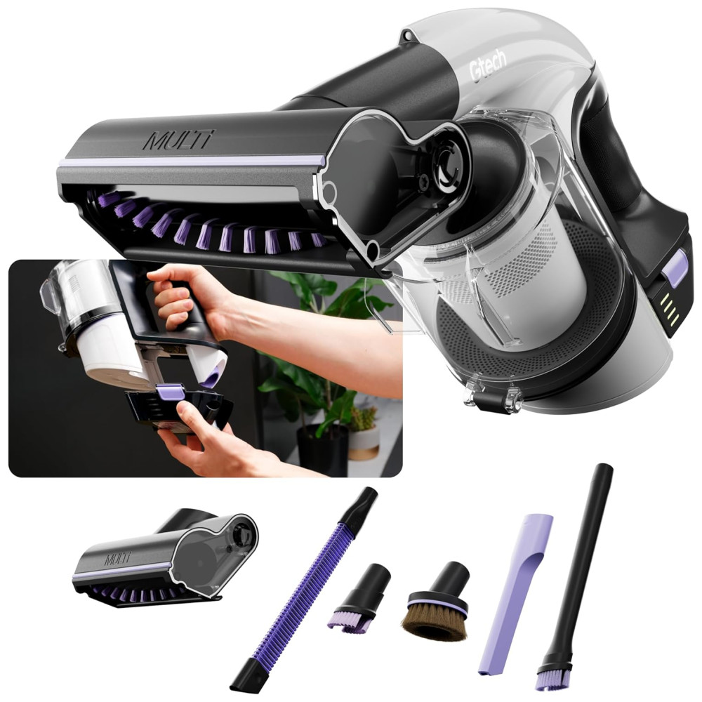 Aspirador de Pó Portátil Gtech Multi Platinum Sem Fio Leve, Poderoso e com 30 Minutos de Autonomia