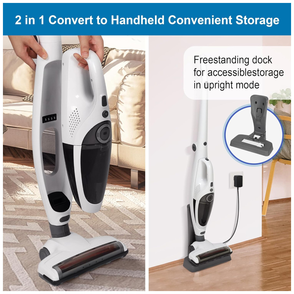 ectq7ztms65d0b_3 jpg - Aspirador de Pó sem Fio 2 em 1 Intercleaner Potência com Luz LED, Leve, para Pisos de Madeira, Carpetes, Carros e pelos de Animais de Estimação