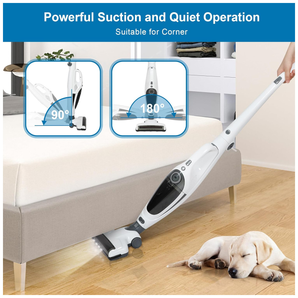 ectq7ztms65d0b_4 jpg - Aspirador de Pó sem Fio 2 em 1 Intercleaner Potência com Luz LED, Leve, para Pisos de Madeira, Carpetes, Carros e pelos de Animais de Estimação
