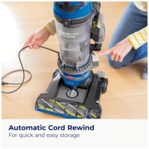 ectqbc6r4bwc0b_2 jpg - Aspirador Bissell CleanView Swivel Rewind com Recolhimento Automático do Cabo, TurboEraser para Estofados, Escova Tripla e Direção Giratória