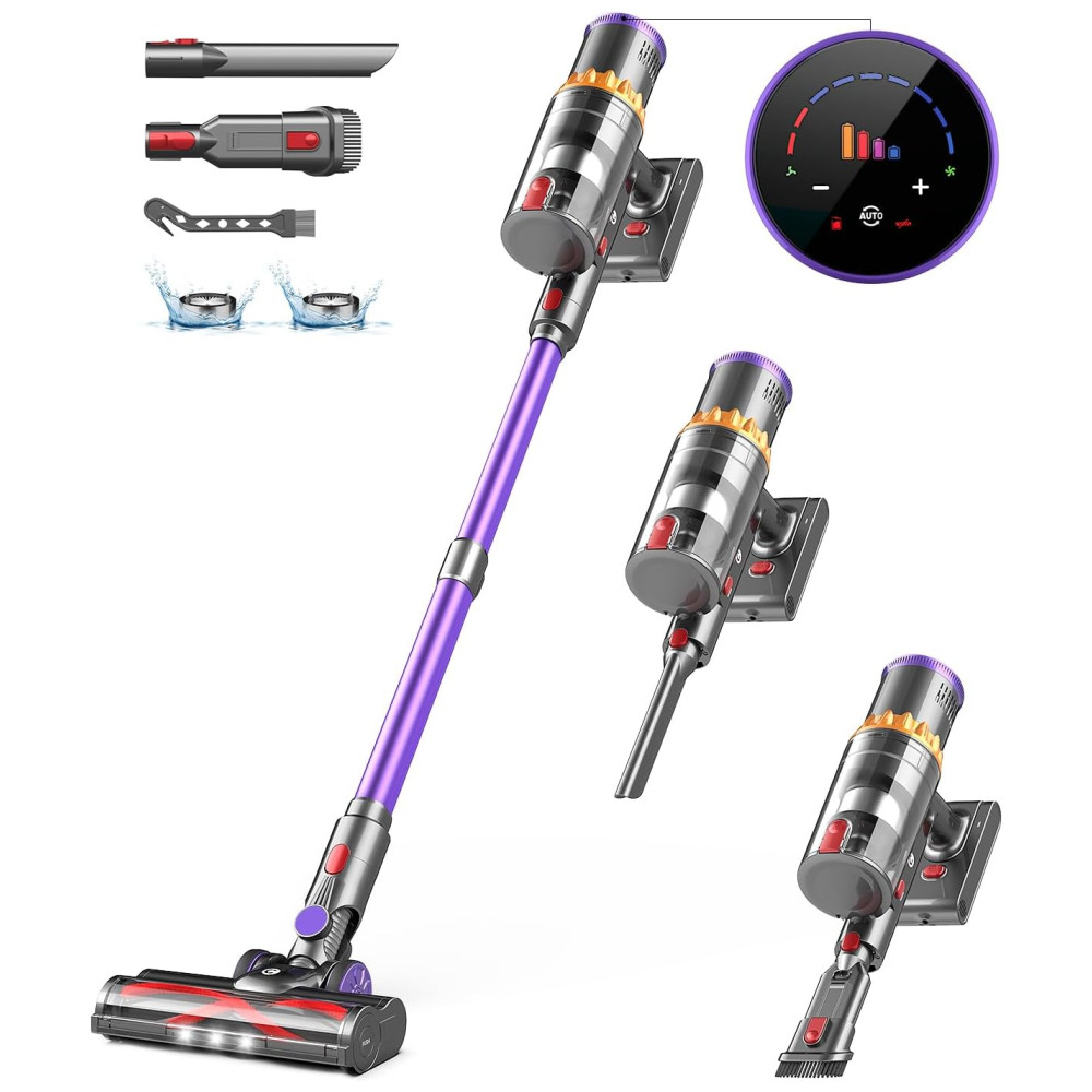 ectqbjylnh7d0b_0 jpg - Aspirador de Pó Sem Fio CHEBIO V18, 550W45Kpa com Display Inteligente e Autonomia de até 65 Minutos