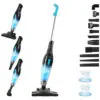 Aspirador de Pó com Fio Intercleaner 400W Sucção 15KPa, 12 em 1, Leve, Sem Saco, Modo Portátil, Ultrassilencioso, para Pisos até 120m .